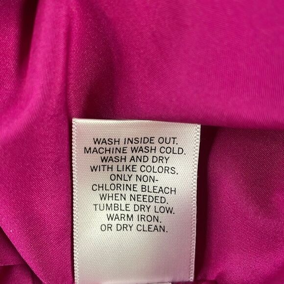 Banana Republic Ladies Fushia and White Scoop Neck Above Knee Dress Size 12 - Picture 11 of 11